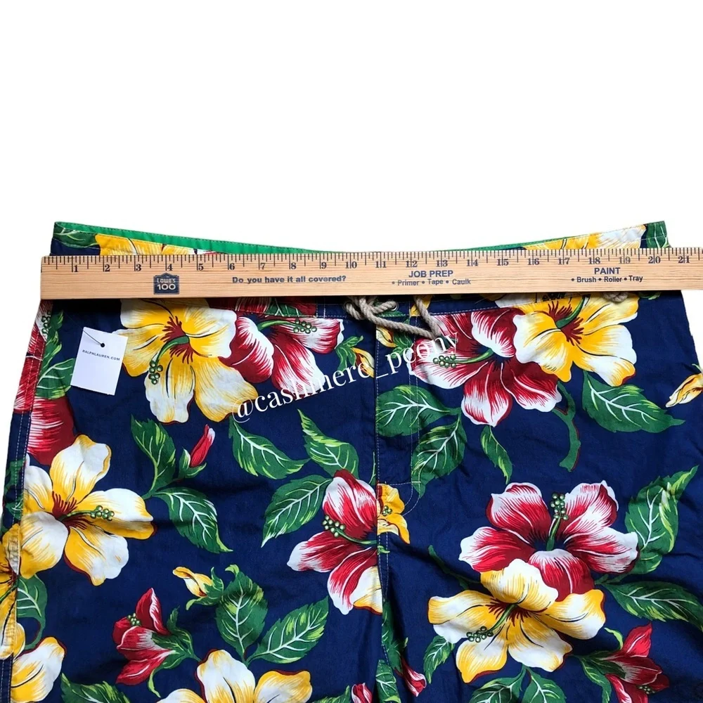 NWT Ralph Lauren Polo Hibiscus Hawaiian Shorts Size 40